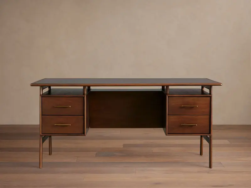 Towry Modern Executive Desk with Cable Management