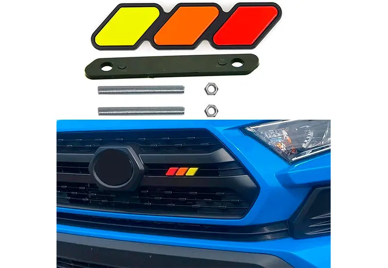 Tri-Color Badge Emblem for Toyota 4Runner, Tacoma, and Tundra