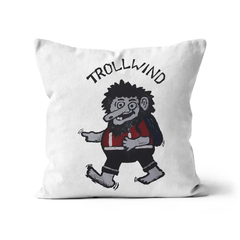 Trollwind 1 Throw Pillow – Cozy Cushion with Artful Pattern