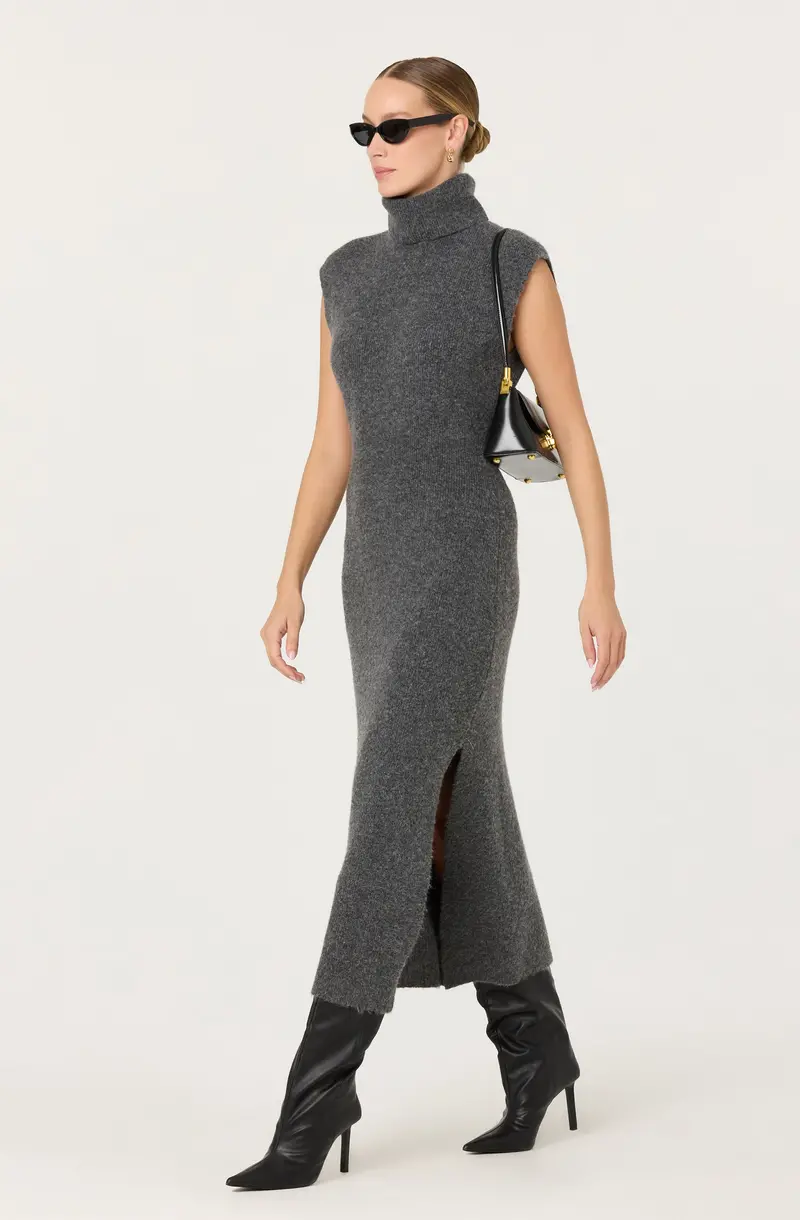 Turtleneck Knit Maxi Dress – Roxanna Cut
