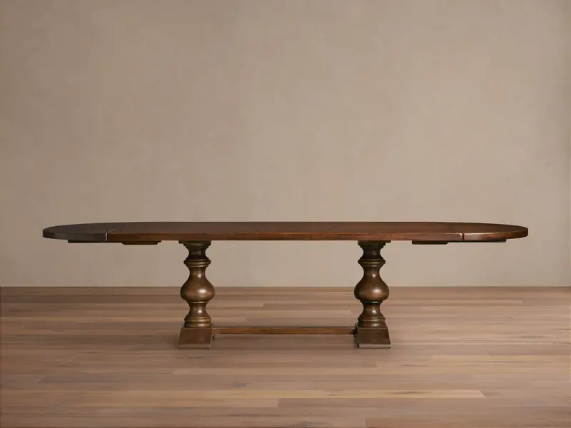 Tuscany Oval Expandable Dining Table with Leaf Extension