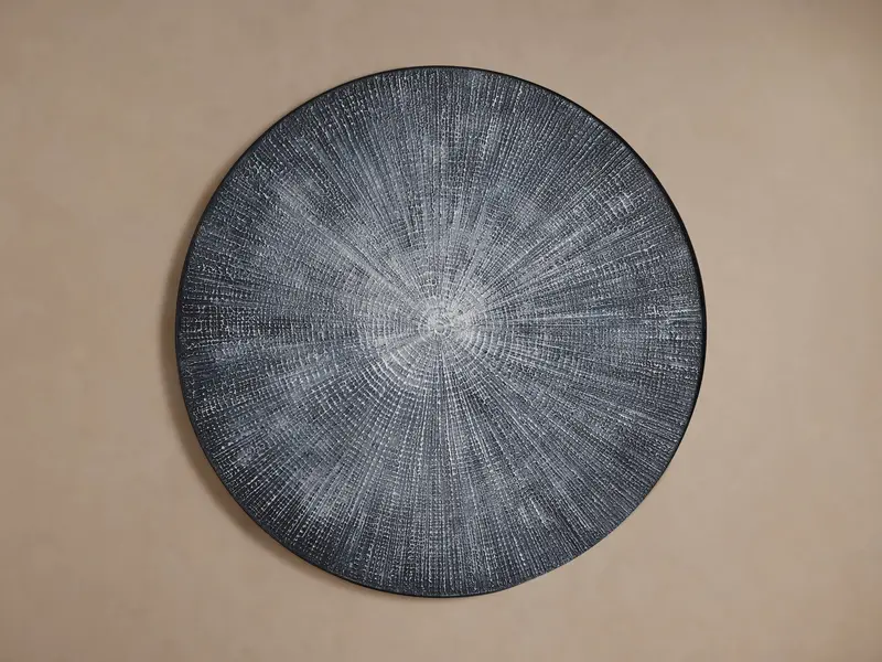Ultramarine Radial Panel Art (Set of Two)