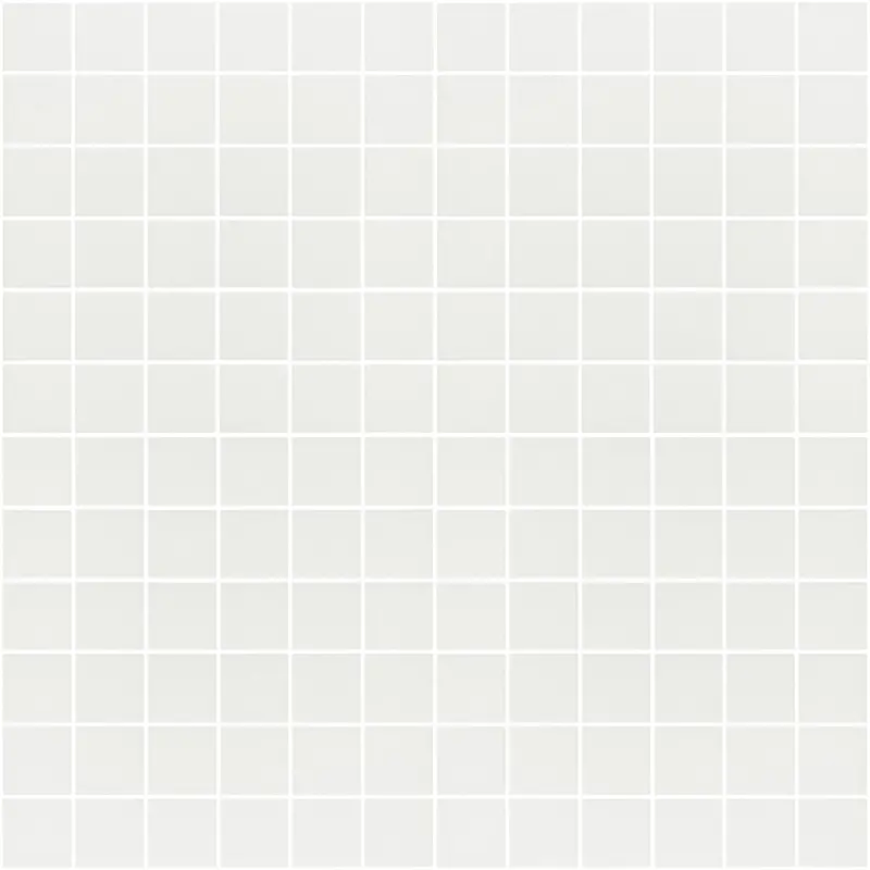 Unglazed White 1″ x 1″ Dot-Mounted Porcelain Pool Tile – Minimalist & Durable