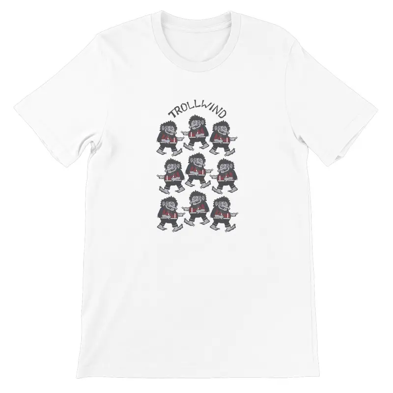 Unisex Fine Jersey Tee – Trollwind2 Artwork (AQUA HMP2)