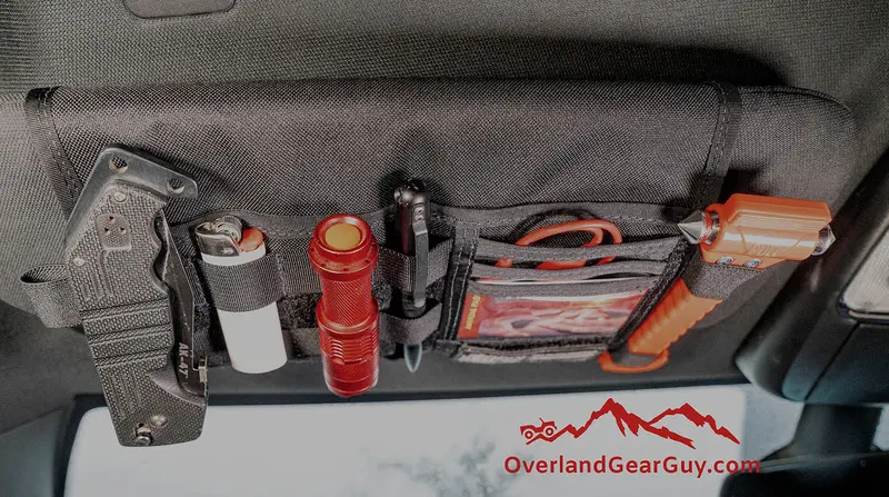 Universal MOLLE-Enabled Sun Visor Organizer