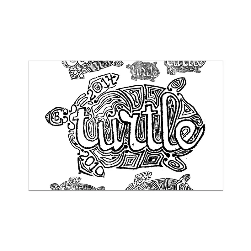 Unstretched Turtle Canvas Roll – AQUA HMP2 Artwork