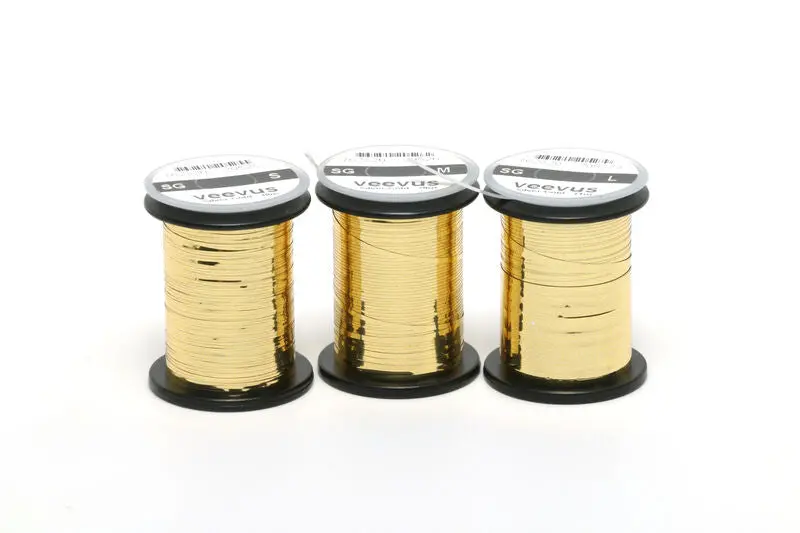 Veevus Silver and Gold Mylar Tinsel for Imitation Bodies