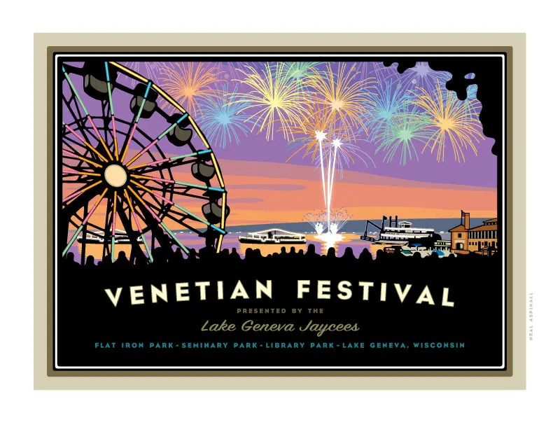 Venetian Festival Digital Art Print