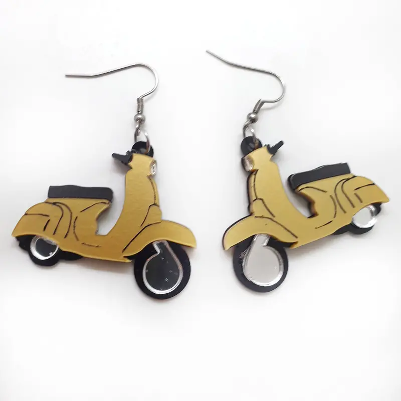Vintage Motorcycle Earrings