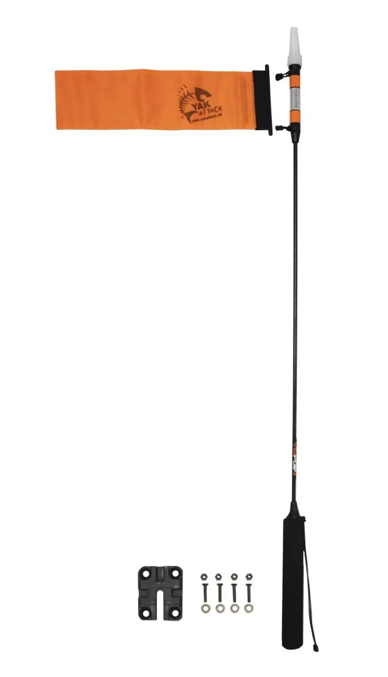 VISIPole II GearTrac-Compatible Visibility Pole with Flag and Mighty Mount