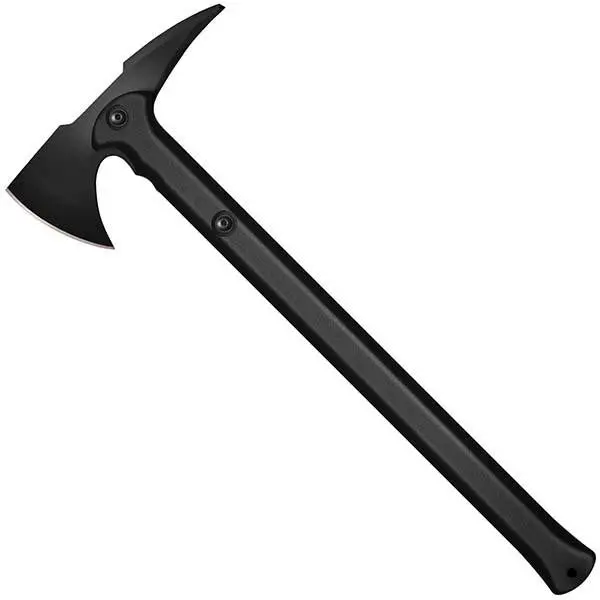 War Hawk Tactical Knife – Black Carbon Fiber Handle and Blade with Secure-Ex Sheath
