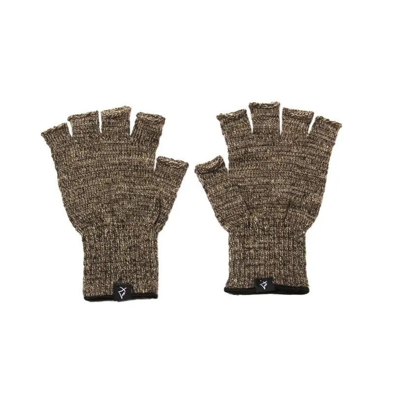 Warm Wool Blend Fingerless Gloves for Hiking & Cold-Weather Activities