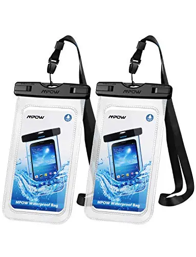 Waterproof Phone Pouch: Submersible, Touchscreen-Compatible Seal for Phones up to 7″