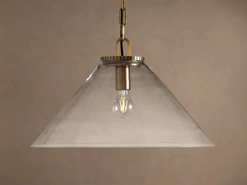 Wescott Tapered Cone Pendant Light with Chain Suspension