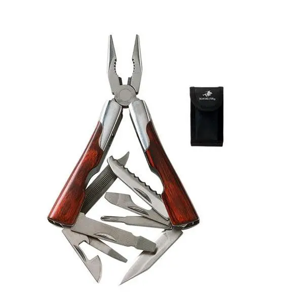 Winchester Compact Utility Tool – Wood Handle with Plastic Sheath, Lightweight Outdoor Companion