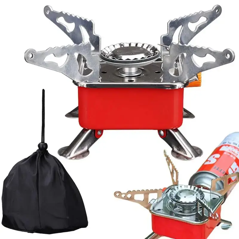 Windproof Portable Camping Stove – Foldable Gas Burner for Backpacking, Picnics & Outdoor Cooking