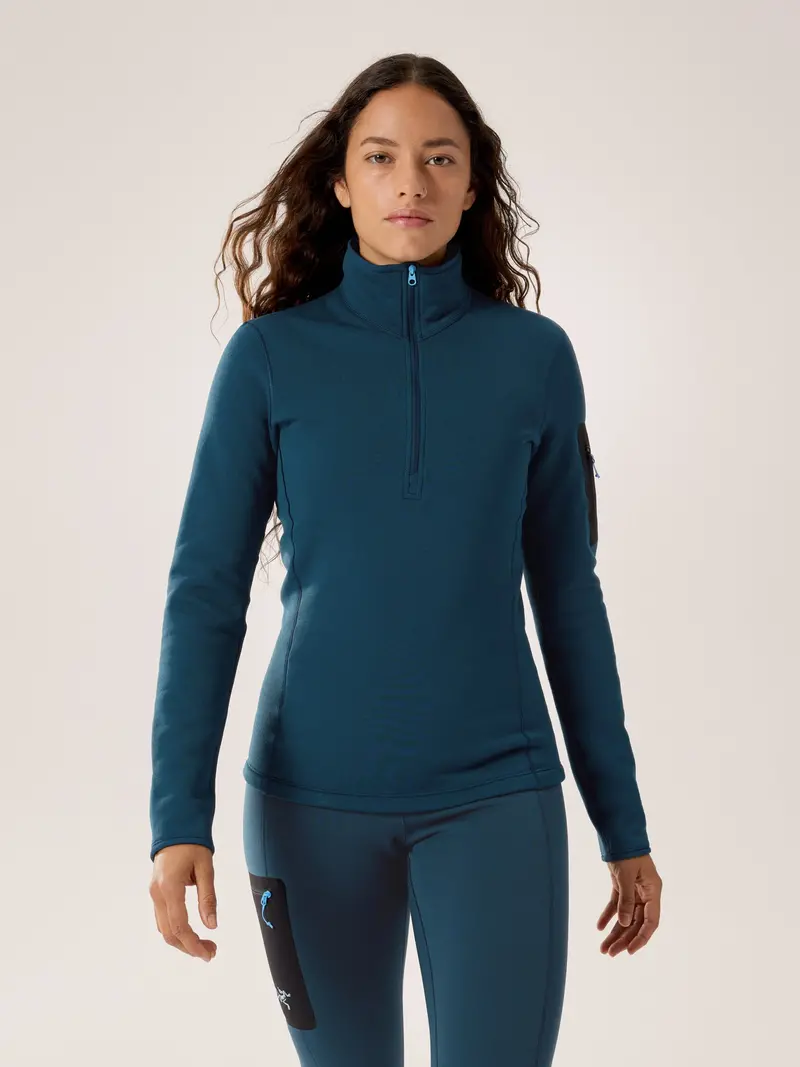 Women’s Kyanite Zip-Neck Baselayer Top
