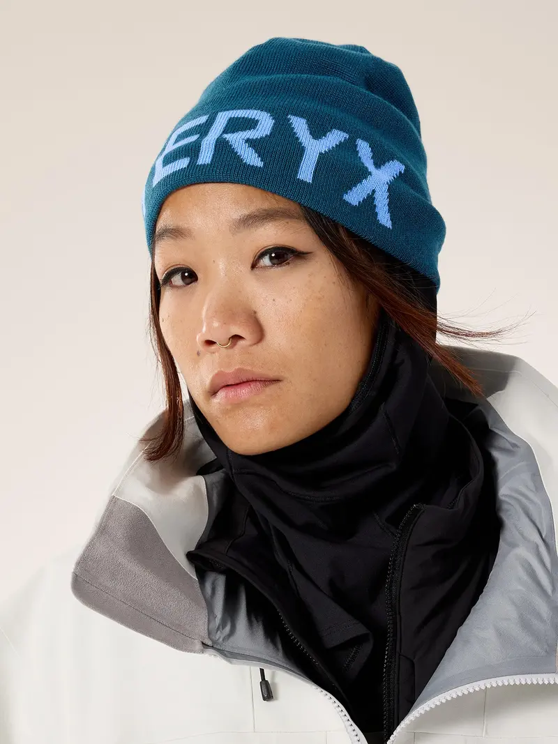 Wordmark-Design Knit Beanie for Adults