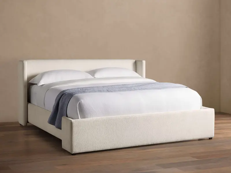 Wyller Low-Profile Platform Bed with Minimalist Headboard