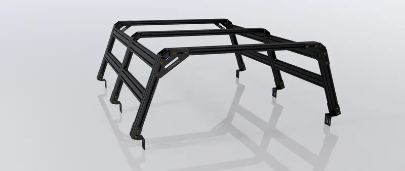 XTR3 Bed Rack for Dodge Ram HD – Straight Bed Configuration