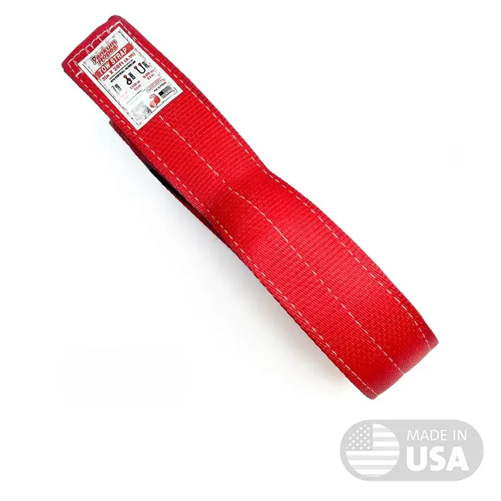 Yankum Viper 2-Inch Flat Tow Strap – Heavy-Duty Rated