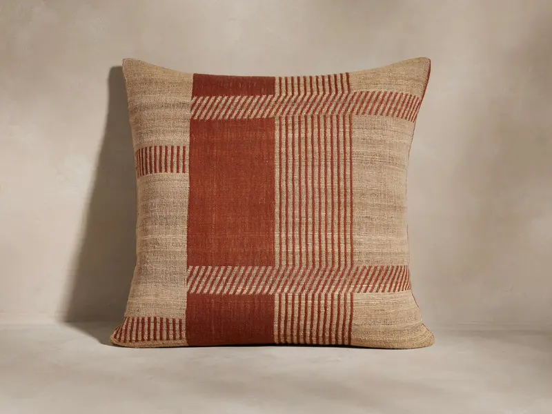 Ynez Reversible Checkered Outdoor or Indoor Pillow