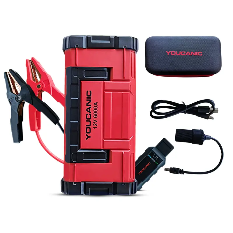 YOUCANIC Pro 6000A High-Capacity Jump Starter – Dual-Purpose Power Bank with Smart Safety Tech