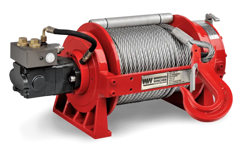YP9 20,000 lb (9-Ton) Skid Steer Hydraulic Winch – Steel Rope