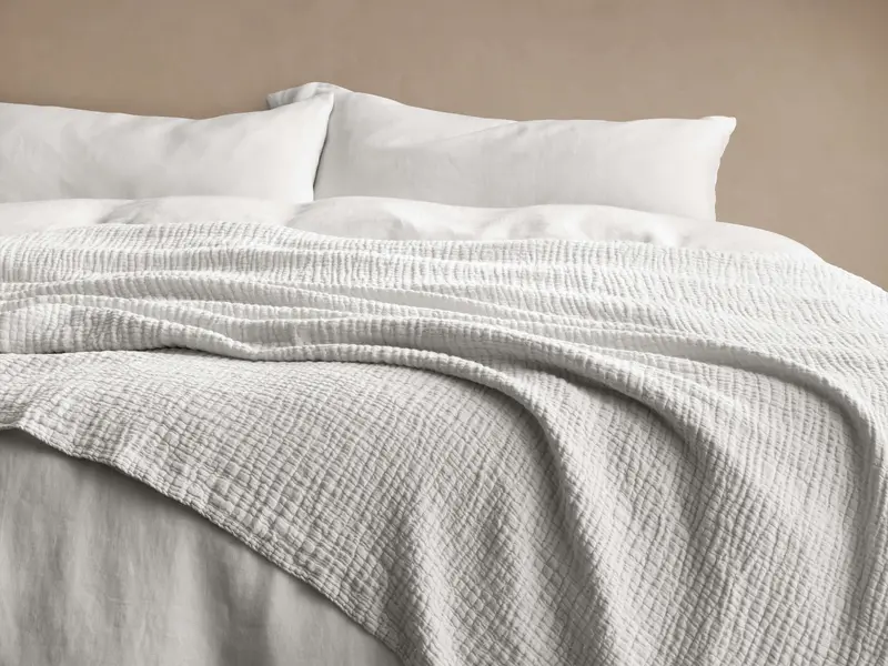 Zehra Organic Linen Bed Blanket