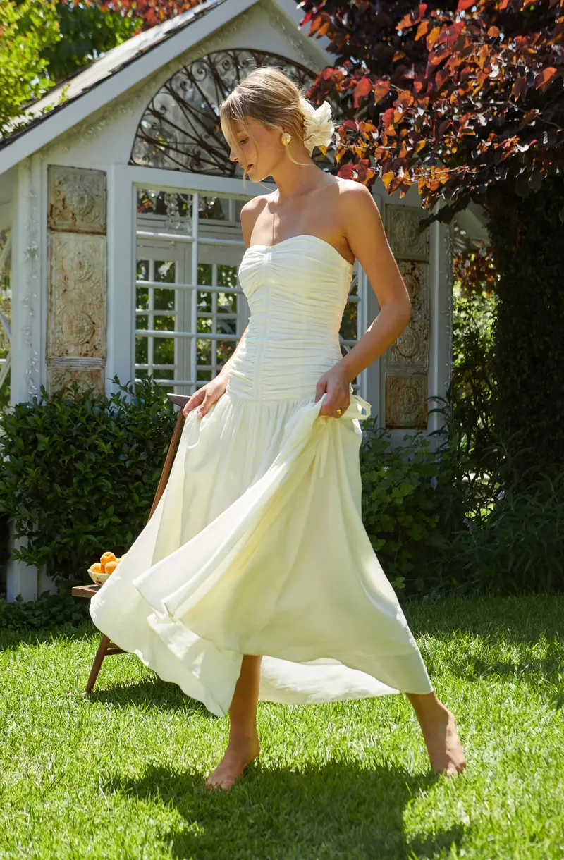 Zori Elegant Strapless Maxi Dress