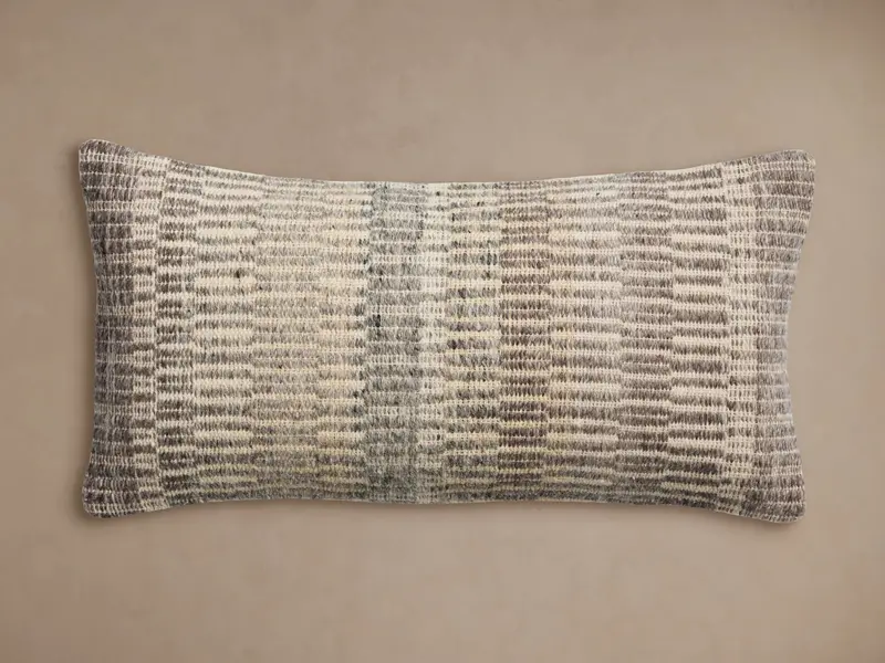 Zosia Linen-Blend Lumbar Pillow Cover